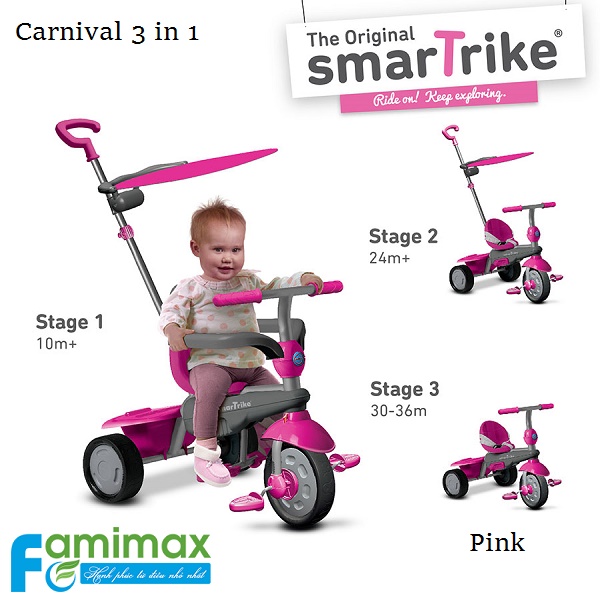 Xe đạp 3 bánh Smart Trike Carnival 3 in 1