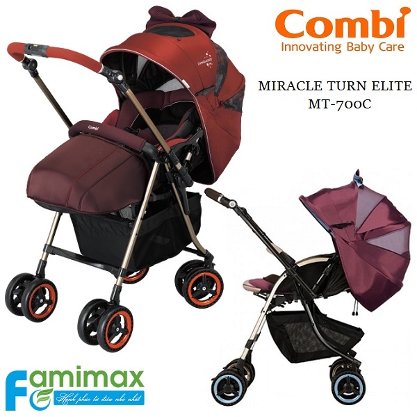 Xe đẩy cao cấp Combi Miracle Turn Elite MT-700C