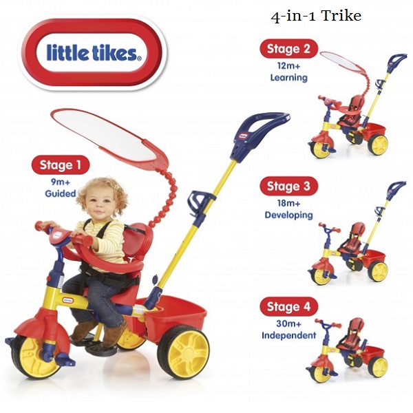 Xe đạp 3 bánh Little Tikes 4 in 1 nhập khẩu từ mỹ