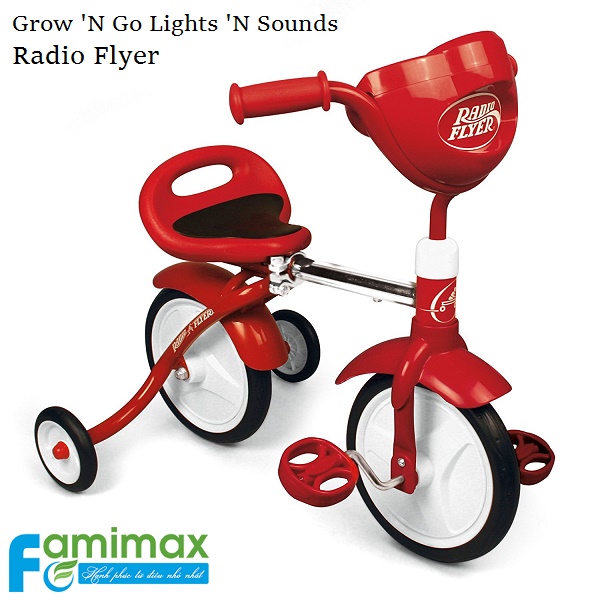 Xe dạp trẻ em Radio Flyer Grow ‘N Go Lights ‘N Sounds
