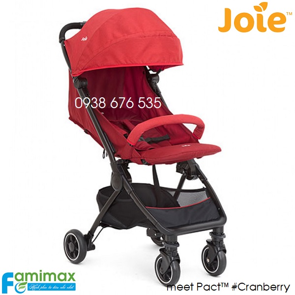 Xe đẩy du lịch gấp gọn Joie Pact Cranberry